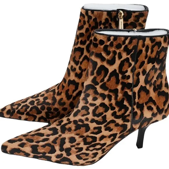 Michael Kors Selina Pointed-Toe Leopard Ankle Boot - Women's US 9M - Picture 2 of 6